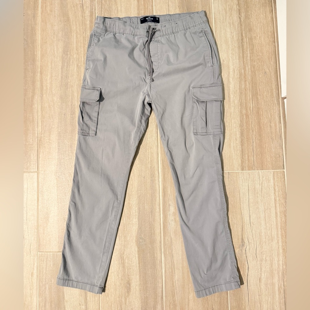 Hollister Men's Gray Slim Cargo Pants Gray Size XL